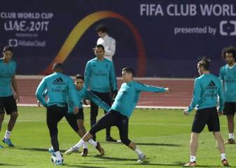 Último entrenamiento del Madrid antes del Al Jazira