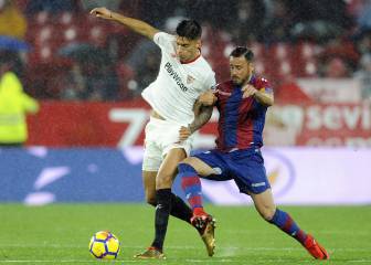 Sevilla y Levante empatan en un duelo muy igualado