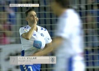 Villar rescata un punto para el Tenerife ante el Cádiz