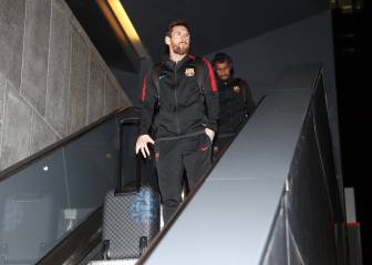 El Barça, recibido a gritos de 