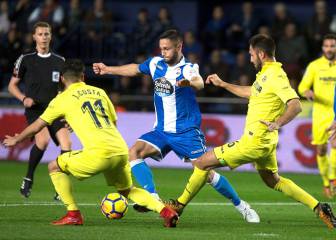 Andone rescata un trabajado punto en Villarreal para el Depor