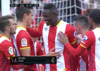 El Girona se da la fiesta del año a costa de una penosa Las Palmas