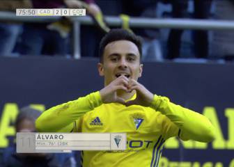 Doblete de Álvaro García en la victoria de un Cádiz imparable