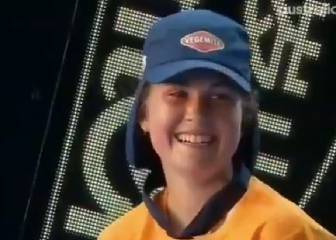 Duck! Ball girl under fire from Nadal backhand