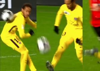 Espaldinha, sombrero y patadón a Neymar: la jugada con la que empezó el pique