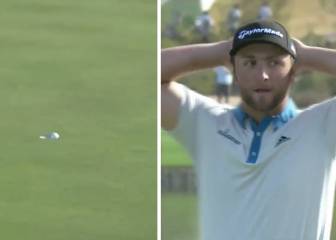 Rahm no encuentra explicación... porque no la tiene: ¿cómo no entró esa bola?