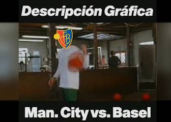Descripción gráfica de la goleada del Manchester City al Basel