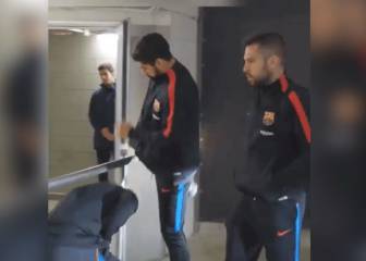 Un argentino, un uruguayo y un español: el GIF viral de Suárez, Messi y Alba
