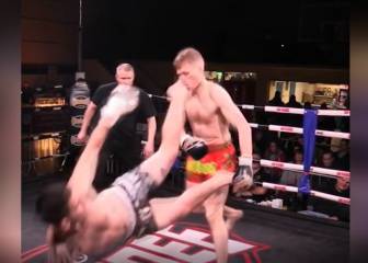 Tremendo contragolpe con patada giratoria en MMA