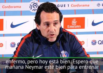 Emery explains why Neymar missed training: 
