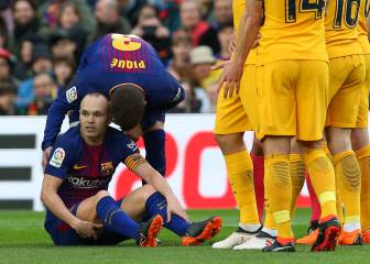 Tremenda mala suerte: la jugada en la que se rompió Iniesta