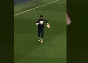 Los notables trucos de Claudio Bravo en la práctica del City