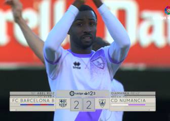 Diamanka da un empate al Numancia en el descuento