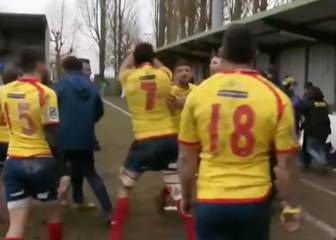 Spain players chase referee off the pitch after Belgium defeat