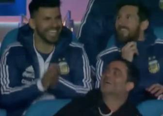 A Messi y Agüero les da la risa el gol de Banega a Buffon