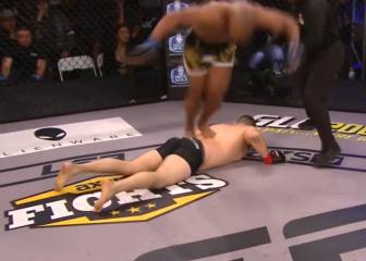No se vio una acción más sucia: le da un brutal KO a su rival... ¡y salta en su espalda!