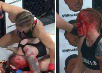 Una ex 'marine' protagoniza el KO más sangriento del año