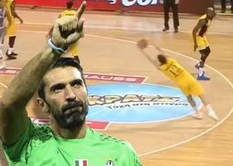 La parada es tan buena que Buffon admite que jamás hizo algo igual: sí, es de baloncesto