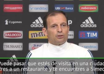 La broma de Allegri sobre la cena entre Simeone y Dybala