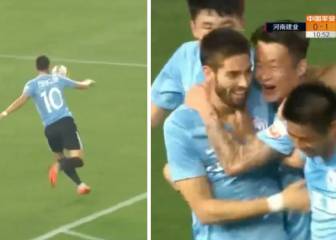 Salvajada de Carrasco en China: en el Atleti no marcó un gol así