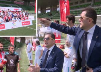 El 'show' de Roncero: fue DT del Madrid e hizo polémica en el derbi con Sanchís y Pantic