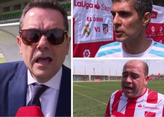 Los periodistas se arriesgan para el derbi, Roncero se empapa...