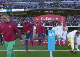 Este es el momento en el que el Barça rompió la tradición del pasillo, según Zidane