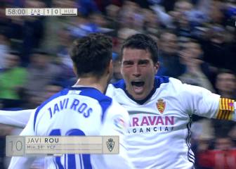 Golpe de autoridad del Zaragoza ante un Huesca en caída libre