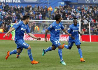 Un zarpazo de Damián le da al Getafe el triunfo ante el Espanyol