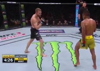 Tremendo uppercut de Gilbert Burns para mandar dormir a su rival