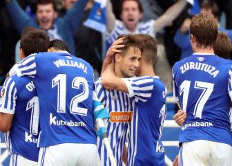 La Real se lleva un derbi vasco marcado por la vuelta de Íñigo