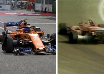 Alonso emuló a Gilles Villeneuve con su pinchazo en el GP de Bakú