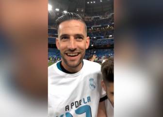 Arquero del Madrid celebra el paso a la final ¡con el himno del Barça!