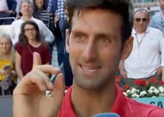 La respuesta de Djokovic con la que se ganó la ovación del público