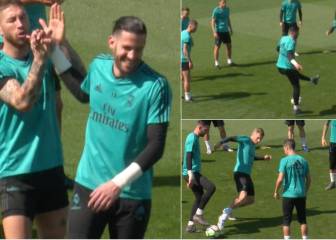 Casilla en 'modo Isco' en el rondo, se llevó ovación general
