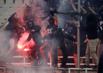 Actos violentos y disturbios envolvieron el fútbol de Grecia