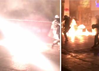 Terror en Atenas: explosiones y peleas entre ultras de AEK y PAOK