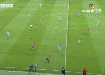 Baraja perdió los nervios: roja por empujar a un jugador del Barça B y cortar la contra