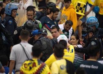 La violencia tras el empate entre América y Santos
