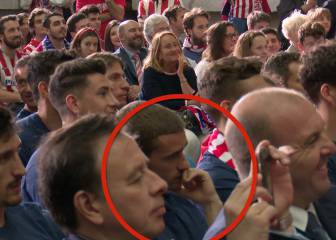 La reacción de Griezmann al oír a Cerezo hablar de la final de Champions en el Wanda