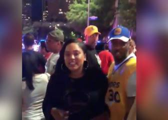 Insultan a la mujer de Curry a la salida del quinto partido