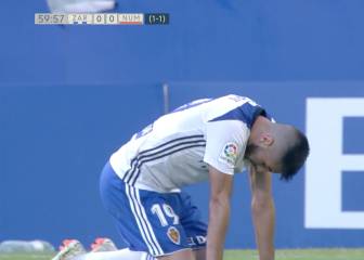 Ahí lo tuvo el Zaragoza: fallaron cinco ocasiones consecutivas