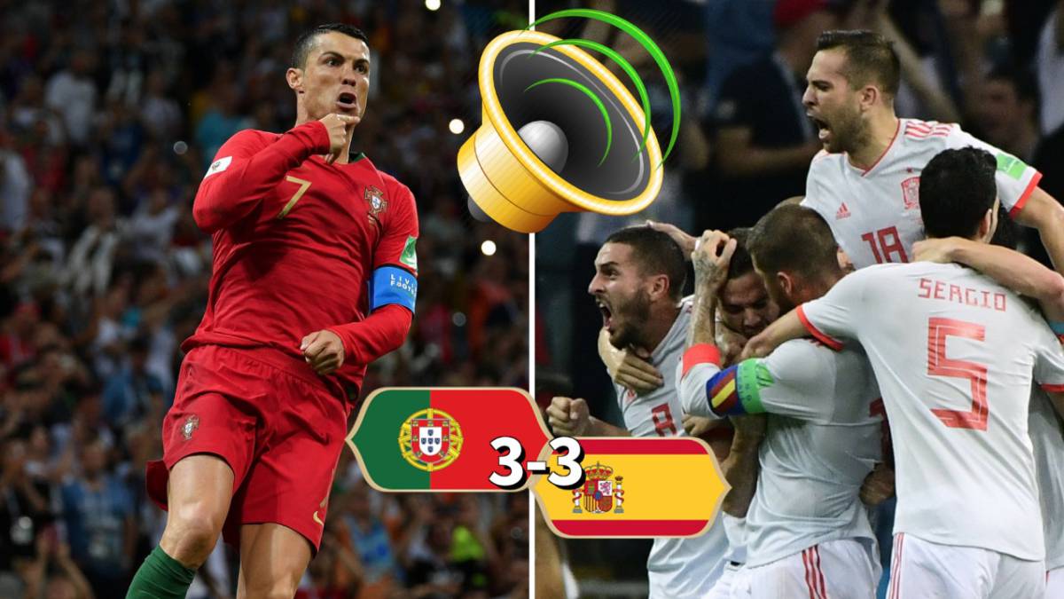 Así sonó en el mundo el épico Portugal-España: ojo al gemido ruso con el misil de Nacho