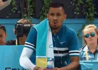 Kyrgios fined for obscene gesture at Fever-Tree Championships