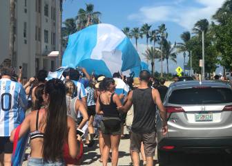 Festejo argentino en Miami Beach