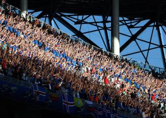 La afición islandesa se despide a lo grande de la Copa del Mundo