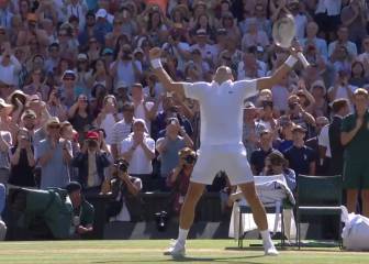 Emoción y furia: la reacción de Djokovic tras ganar Wimbledon