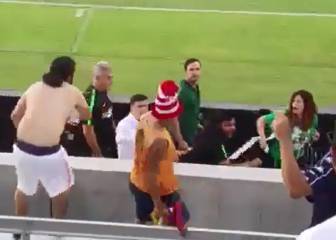 Ugly scenes as Higuita reacts to fan's abuse with punch