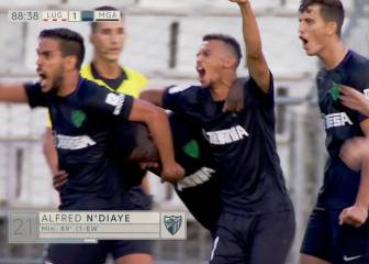 Remontada del Málaga en Lugo