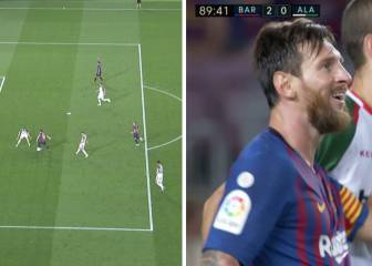 Habían pitado fuera de lugar, pero Messi hizo esta genialidad